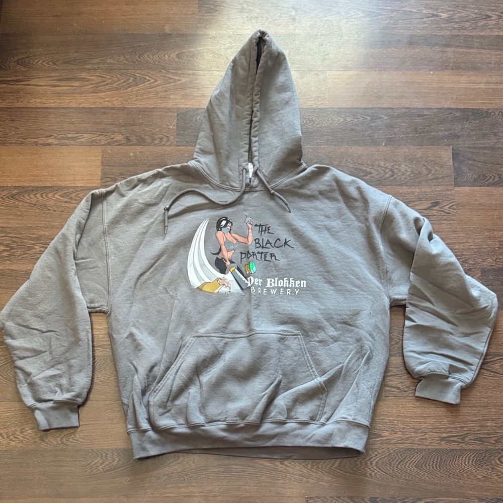 Der Blokken Brewery Washington Hoodie Sweatshirt Gray XL